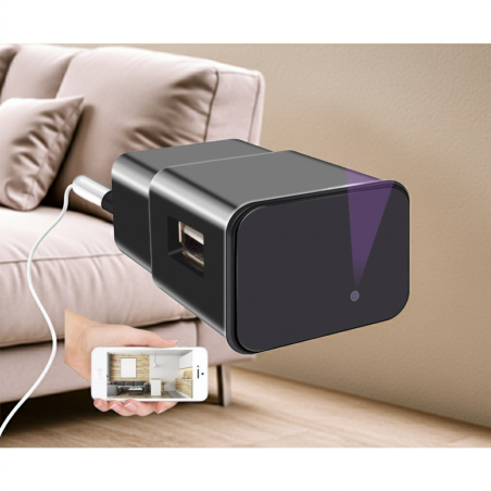 Ricarica USB Smart con Sistema di Videosorveglianza Wi-Fi Integrato