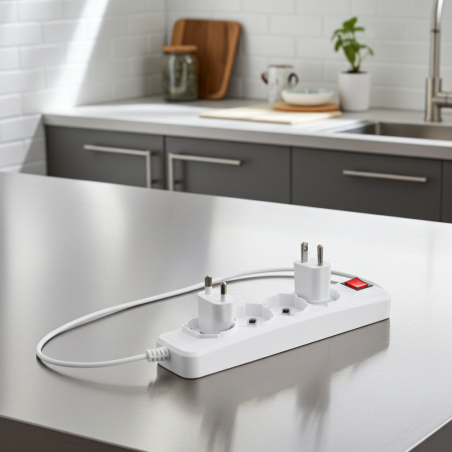 Smart Hub Multipresa con Sistema di Archiviazione Audio Wi-Fi e Sicurezza Domestica