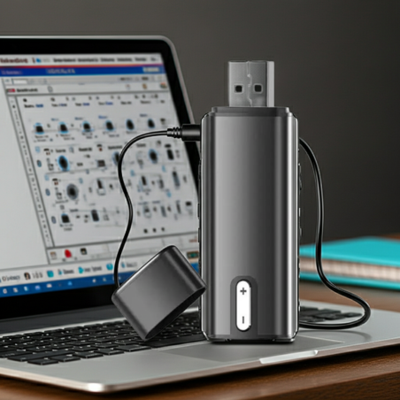 Memoria USB 2-in-1 con Registratore Vocale Digitale HD Integrato