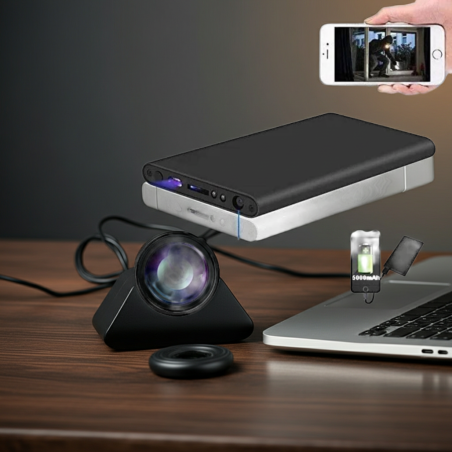 Power Bank Smart 10.000mAh con Hub di Sicurezza Wi-Fi Integrato