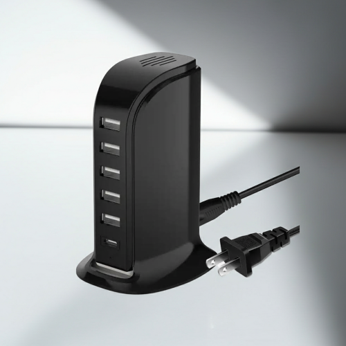 Stazione di Ricarica USB Smart con Allarme Acustico GSM per Sicurezza Ambienti