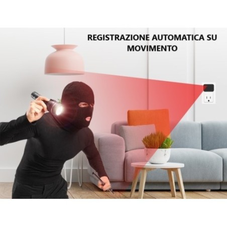 Ricarica USB Smart con Sistema di Videosorveglianza Wi-Fi Integrato