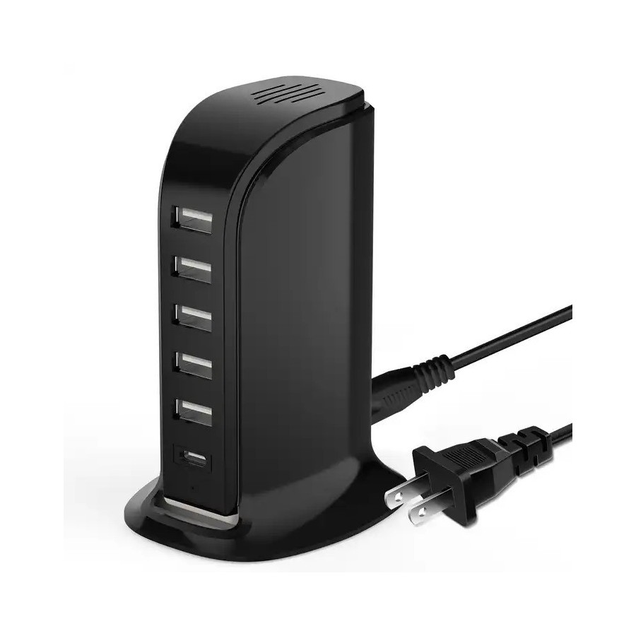 Stazione di Ricarica USB Smart con Sistema di Sicurezza Audio Wi-Fi