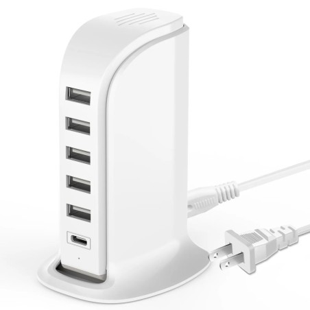 Stazione di Ricarica USB Smart con Allarme Acustico GSM per Sicurezza Ambienti