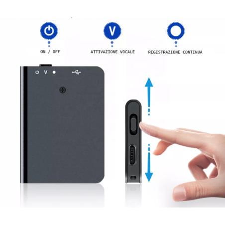 Micro Registratore Audio Digitale HD – Alta Fedeltà e Design Compatto